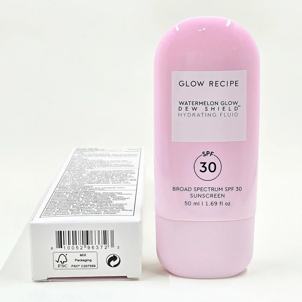 Glow Recipe Watermelon Glow Dew Shield SPF 30 Sunscreen 50ml New Pink Niacinamid